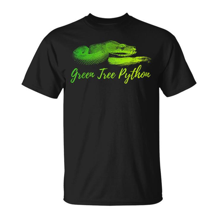 Green Tree Python Morelia Viridis Chondro Snake Keeper T-Shirt
