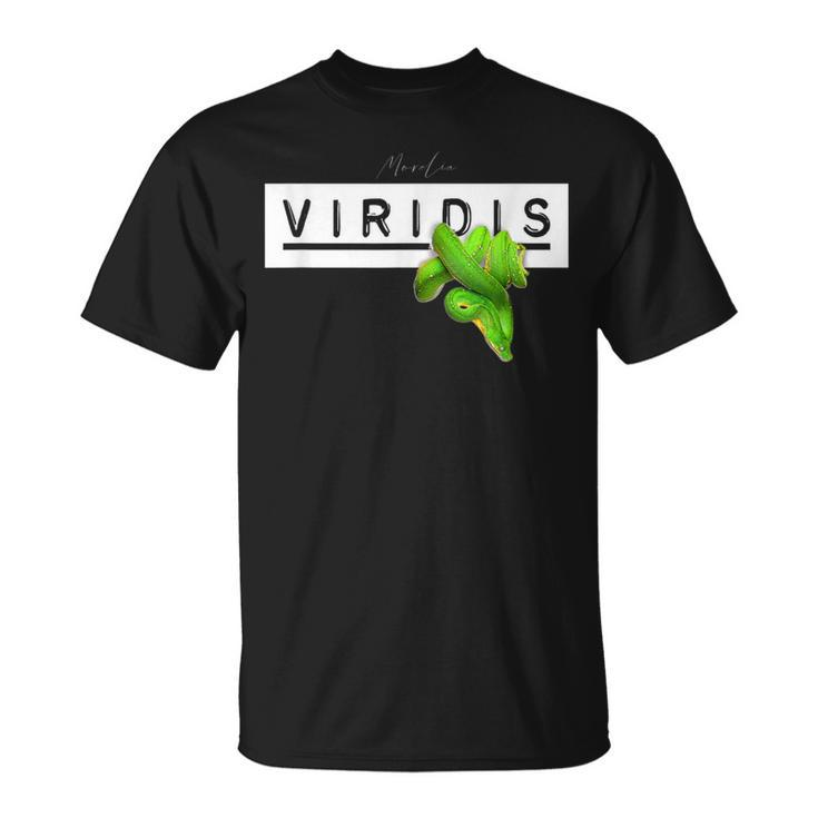 Green Tree Python Morelia Viridis Snake Keeper T-Shirt