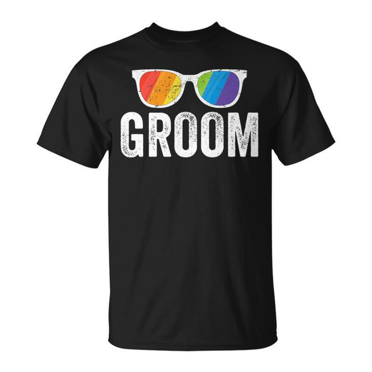 Groom Bachelor Party Lgbt Same Sex Gay Wedding Husband   Unisex T-Shirt