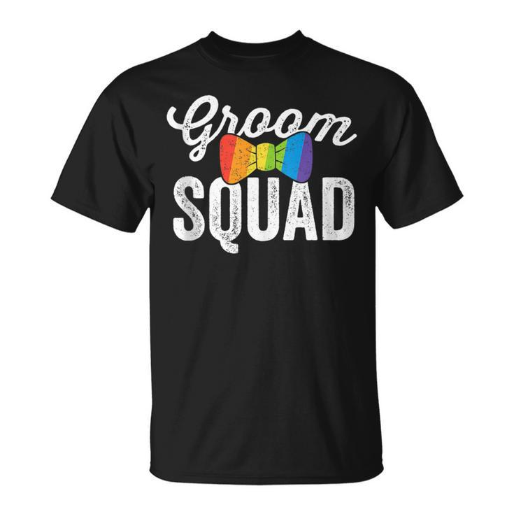 Groom Squad Gift Lgbt Same Sex Gay Wedding Husband Men  Unisex T-Shirt