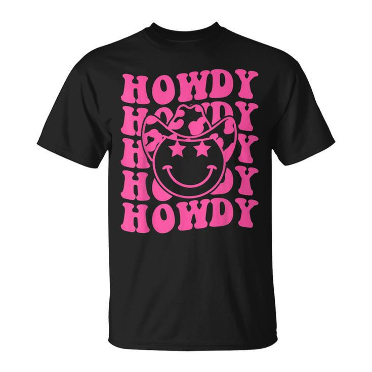 Groovy Howdy Rodeo Western Country Southern Cowgirl Rodeo Funny Gifts Unisex T-Shirt