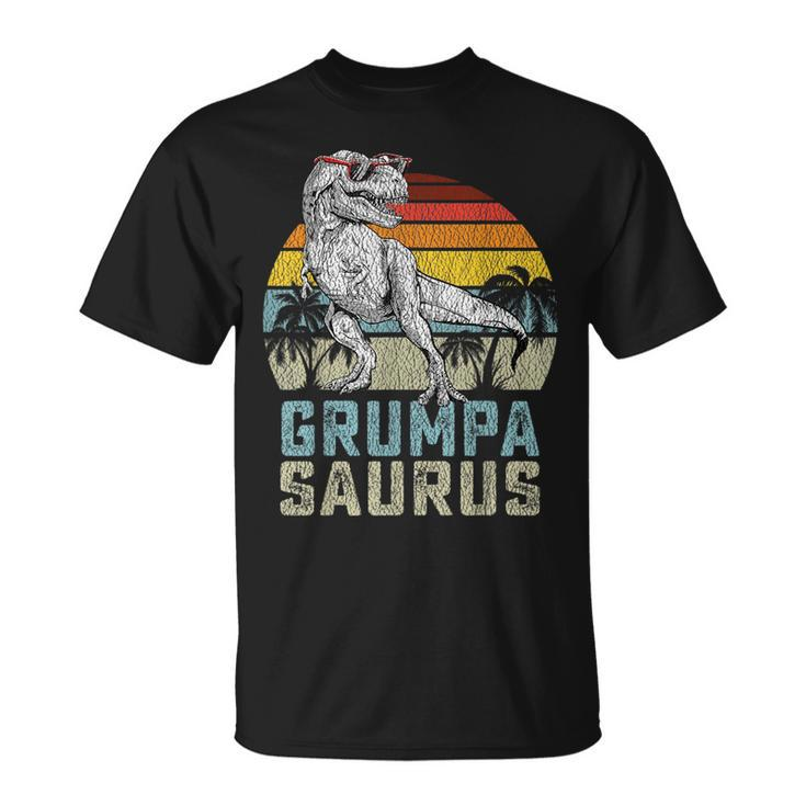 Grumpasaurus T Rex Dinosaur Grumpa Saurus Family Matching  Unisex T-Shirt