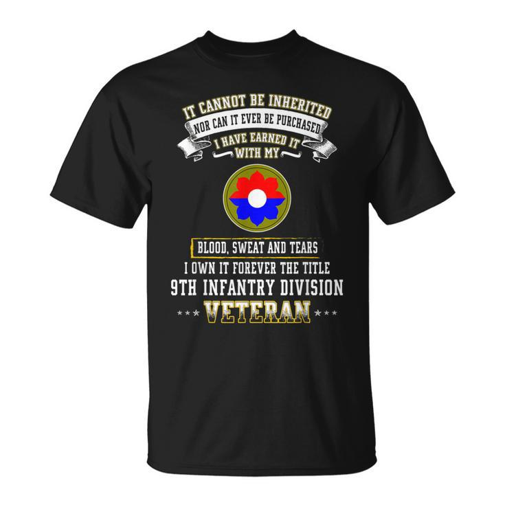 Grumpy Old 9Th Infantry Division Veteran Day Military Xmas  Unisex T-Shirt