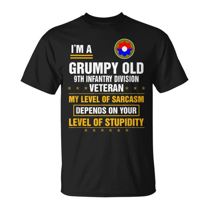 Grumpy Old 9Th Infantry Division Veteran Veterans Day   Unisex T-Shirt