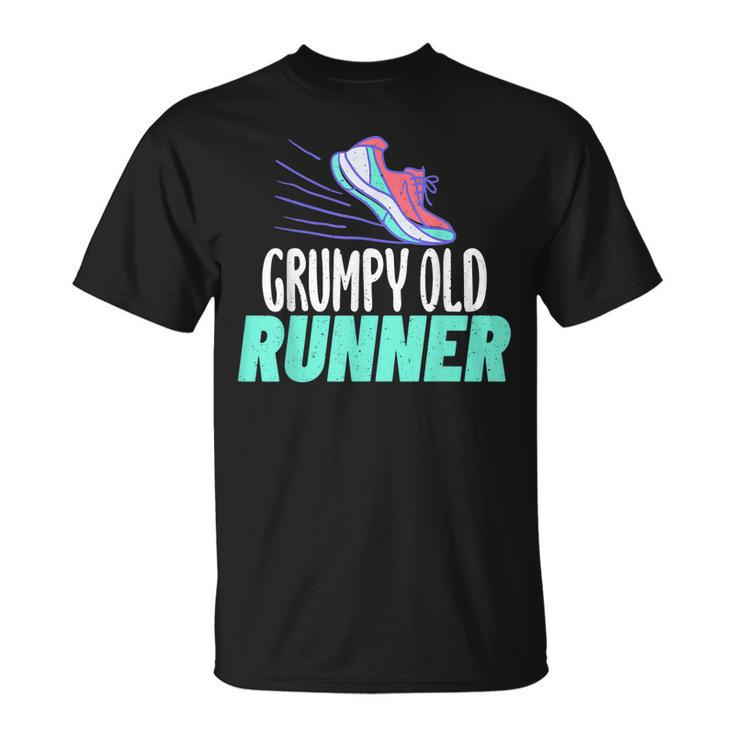 Grumpy Old Runner Grandpa Marathon Runner  Unisex T-Shirt