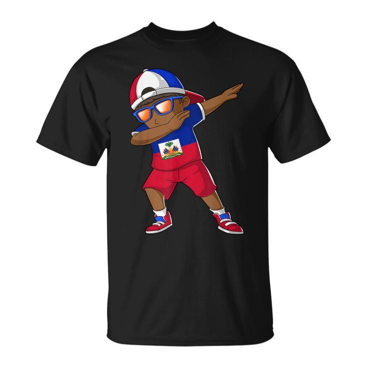 Haitian Boy Haiti Kid Patriotism Roots Heritage T-shirt