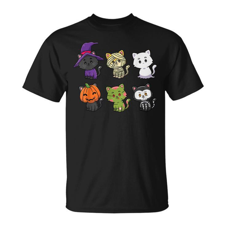 Halloween Cats Lover Horror Cat Costume Spooky T-Shirt