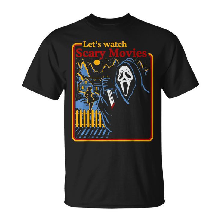 Halloween Let’S Watch Scary Horror Movies Ghost Series Retro Halloween Funny Gifts Unisex T-Shirt