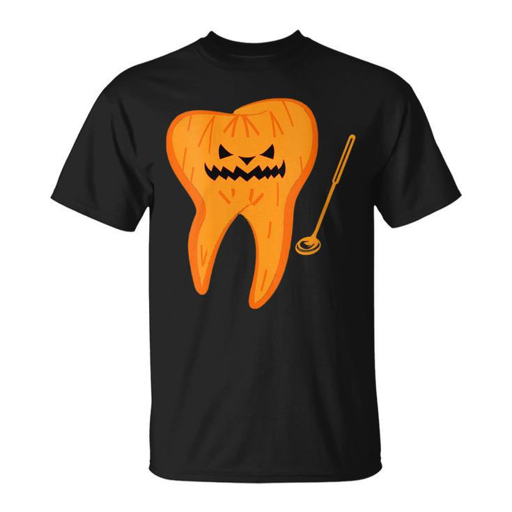 Halloween Spooky Dentist Tooth O Lantern Dental Assistant  Unisex T-Shirt