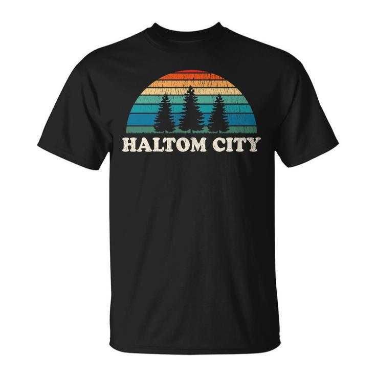 Haltom City Tx 70S Retro Throwback T-Shirt