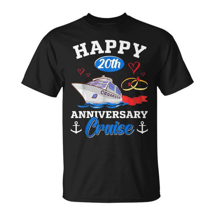 Happy 20Th Anniversary Cruise Funny Wedding Anniversary  Unisex T-Shirt