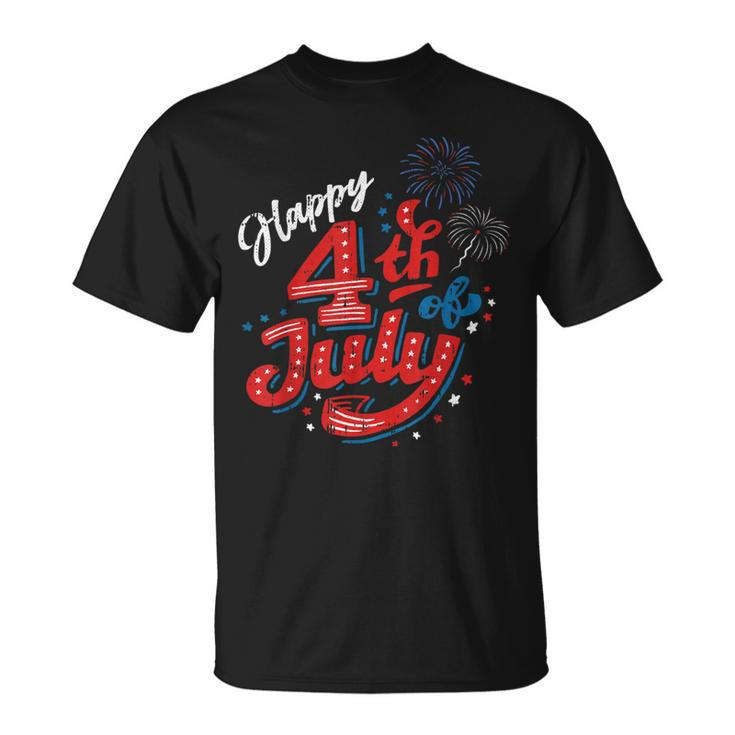 Happy 4Th Of July Cool Independence Day Patriotic American Unisex T-Shirt