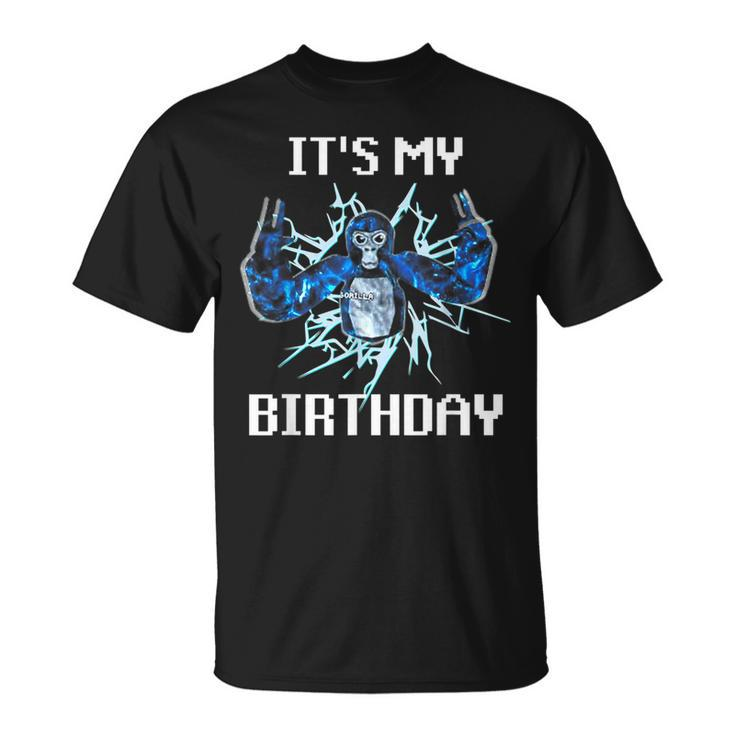 Happy Birthday Gorilla T  Its My Birthday Vr Gamer Boy  Unisex T-Shirt