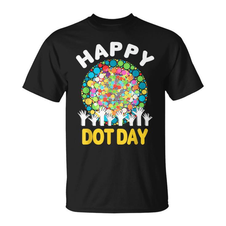 Happy Dot Day 2023 Colorful Dot Hand International Dot Day T-Shirt