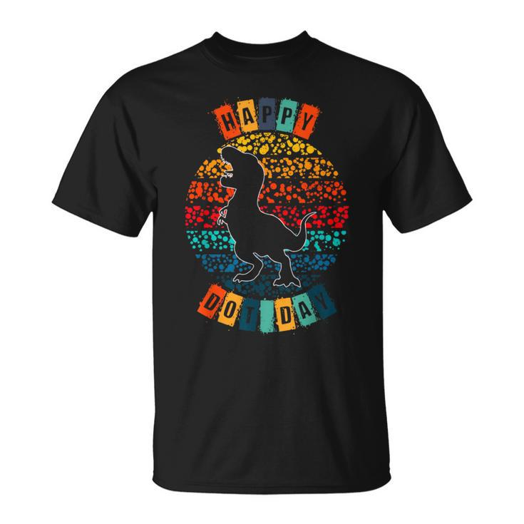 Happy Dot Day T Rex International Dot Day Colorful Dot Boys T-Shirt