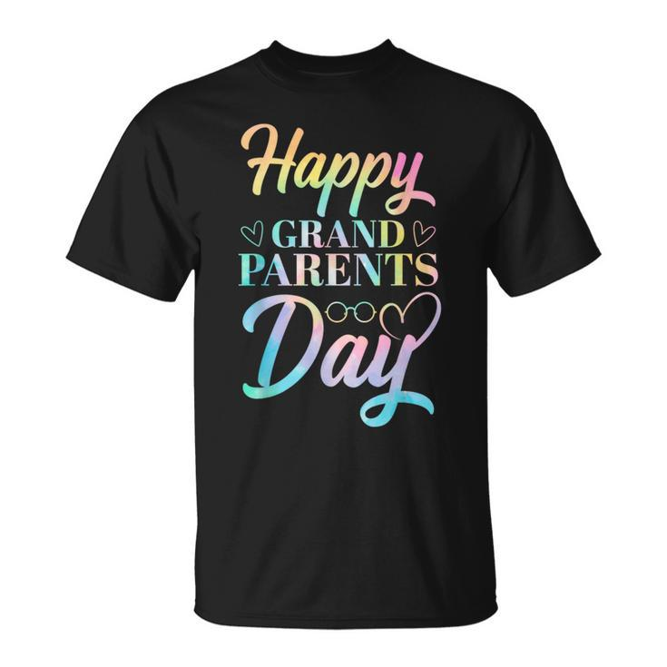 Happy Grandparents Day Tie Dye T-Shirt