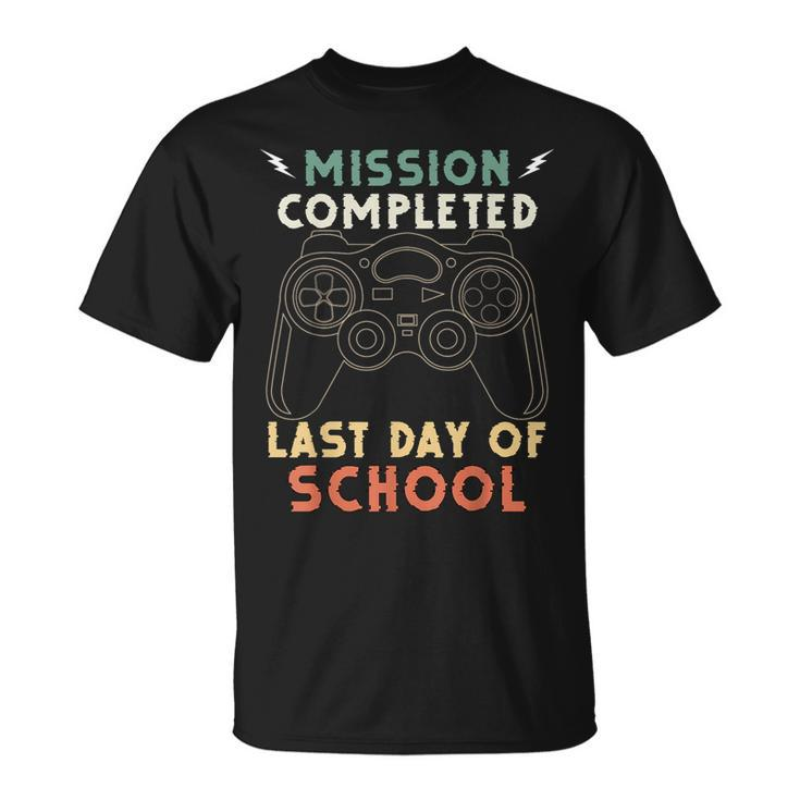 Happy Last Day Of School Gamer End Of The School Year Gaming  Unisex T-Shirt