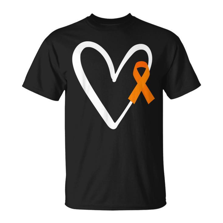 Heart End Gun Violence Awareness Funny Orange Ribbon Enough  Unisex T-Shirt