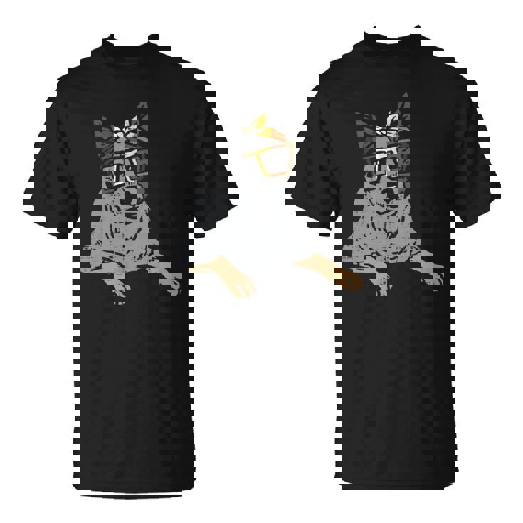 Heeler Australian Cattle Dog Lgbtq Gay Bear Flag Gay Pride Unisex T-Shirt