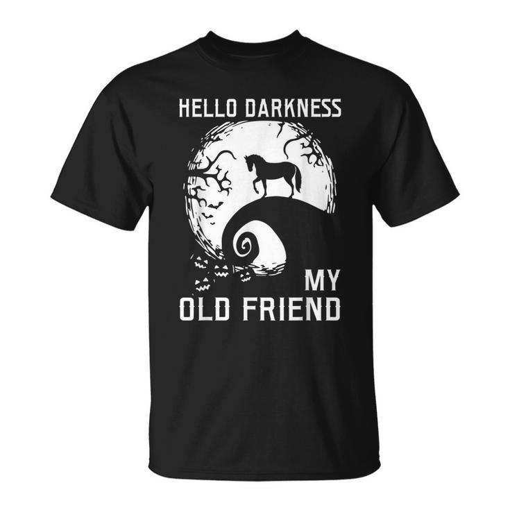 Hello Darkness My Old Friend Funny Halloween  Unisex T-Shirt