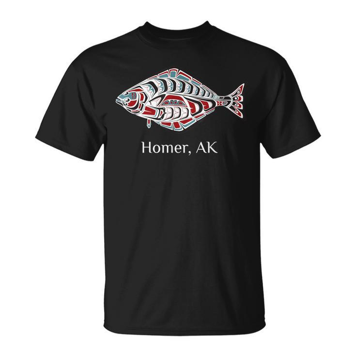 Homer Alaska Native American Halibut Fishermen T-Shirt