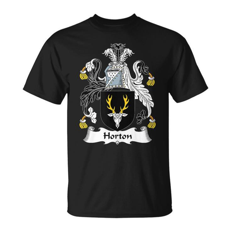 Horton Coat Of Arms Family Crest Family Crest Funny Gifts Unisex T-Shirt