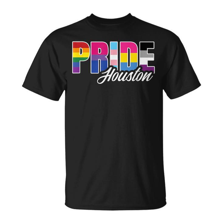 Houston Texas Gay Pride Lesbian Bisexual Transgender Pan  Unisex T-Shirt