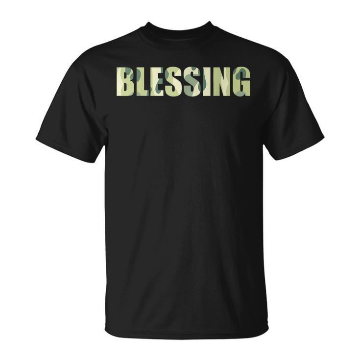 Hunting Camo Blessing In Disguise Camouflage Lazy Team T-shirt