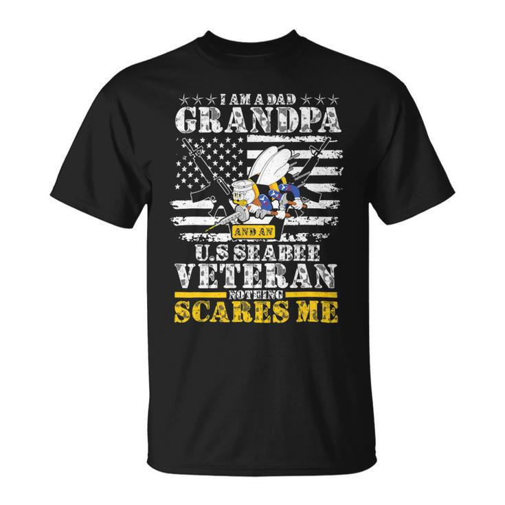 I Am A Dad Grandpa And An US Seabee Veteran 389 Unisex T-Shirt