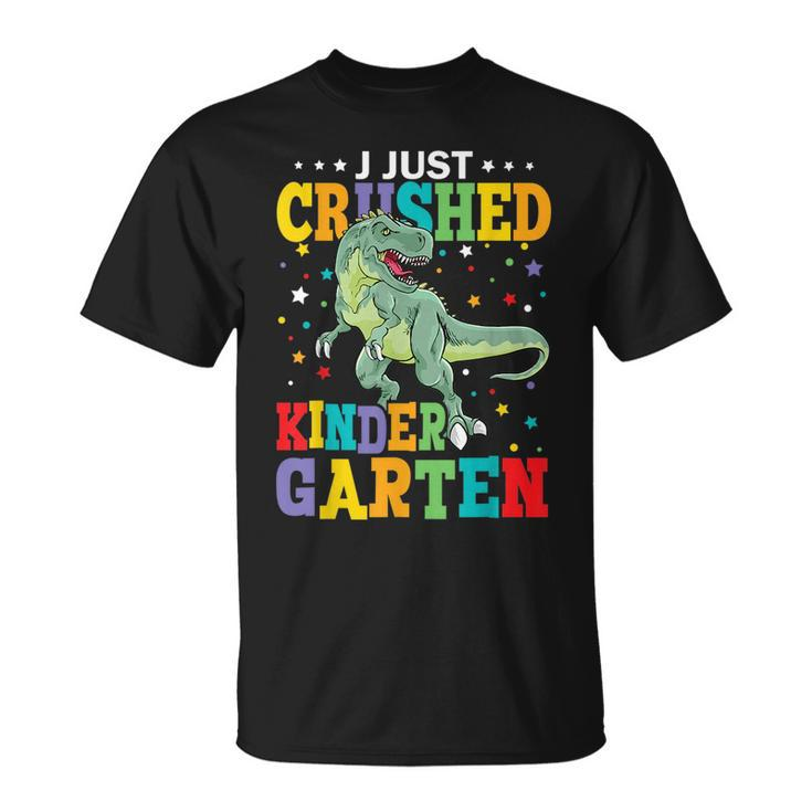 I Just Crushed Kindergarten Dinosaur Trex Monster Truck  Unisex T-Shirt