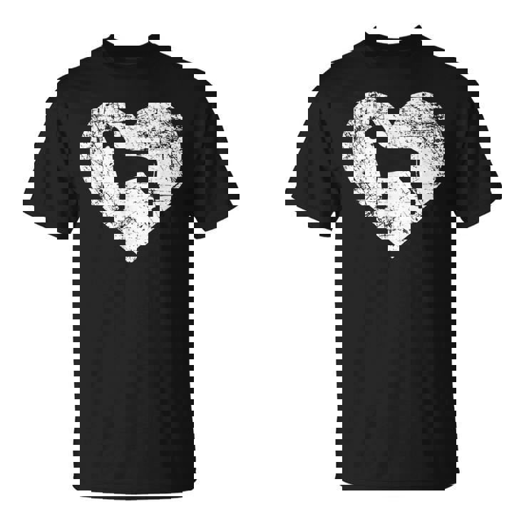 I Love Great Dane Dog  Funny Cute Pet Owner Gift Unisex T-Shirt