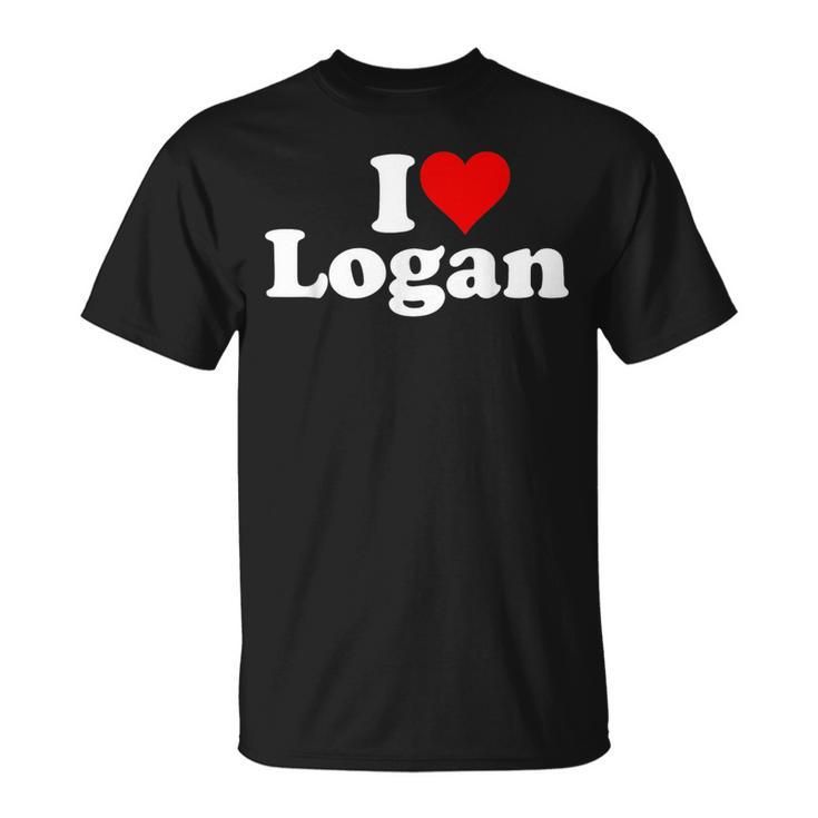 I Love Heart Logan  Unisex T-Shirt