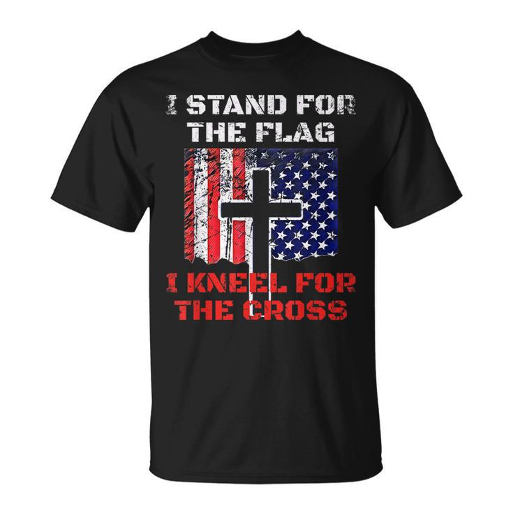 I Stand For The Flag And Kneel For The Cross American Pride  Unisex T-Shirt