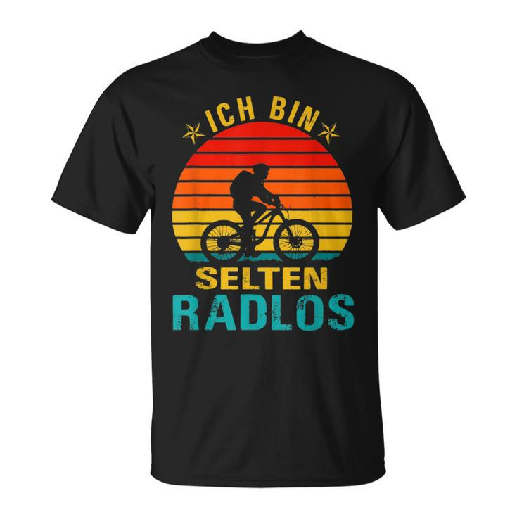 Ich Bin Selten Radlos Lustiges Fahrradfahrer Fahrrad Rad  Unisex T-Shirt