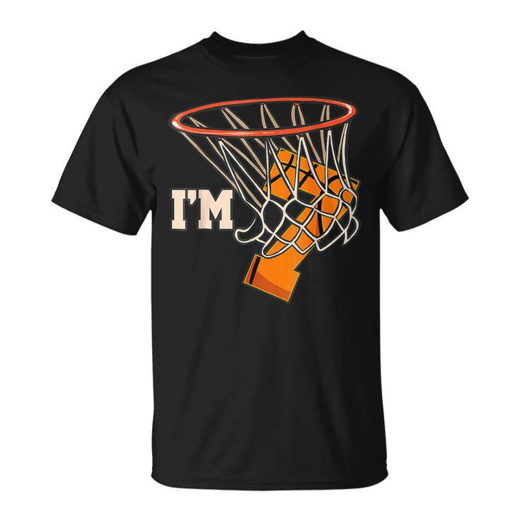 Im 7 Basketball Theme Birthday Party Celebration 7Th  Unisex T-Shirt