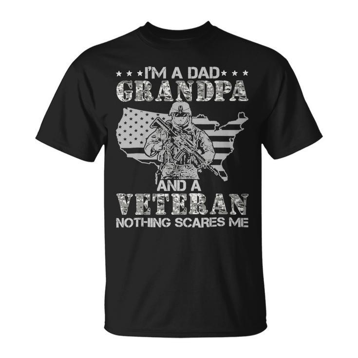 Im A Dad Grandpa Funny Veteran Fathers Day 62 Unisex T-Shirt