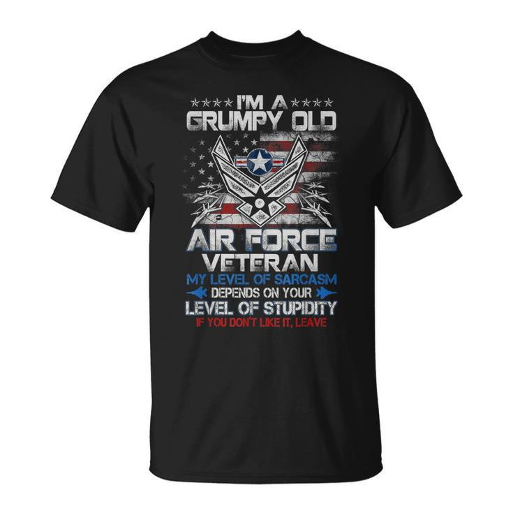 Im A Grumpy Old Air Force Veteran  Mens Veterans Day  Unisex T-Shirt