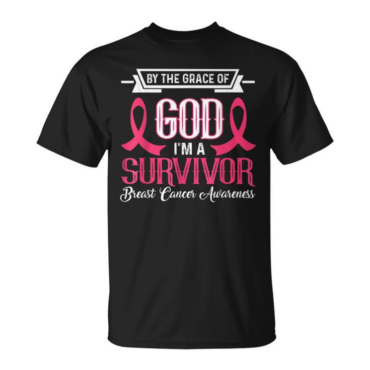 I’M A Survivor Breast Cancer Awareness Pink Ribbon T-Shirt