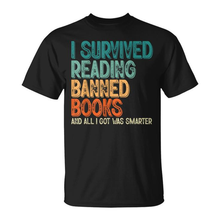Im With The Banned  I Survived Reading Banned Books  Unisex T-Shirt