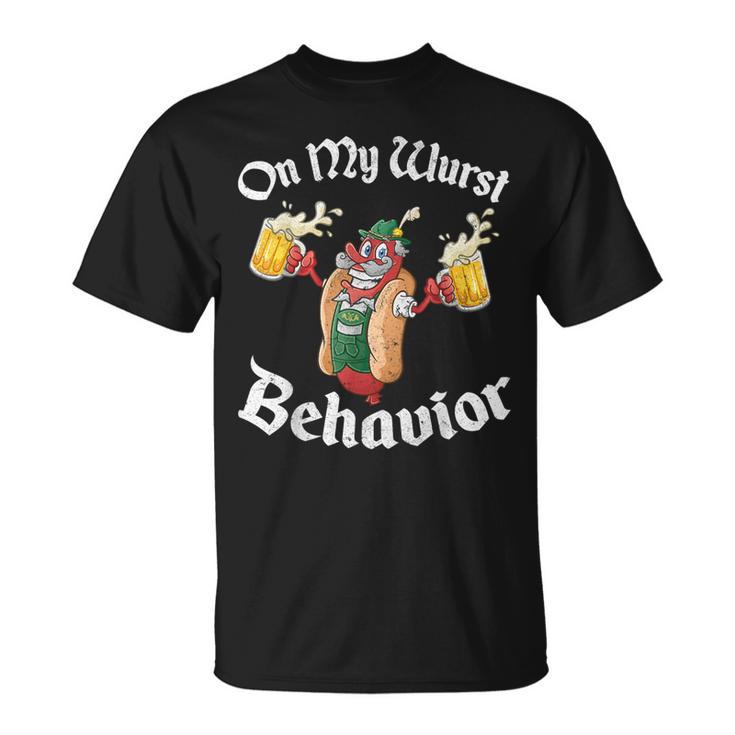 I'm On My Wurst Behavior Oktoberfest 2023 Costume T-Shirt