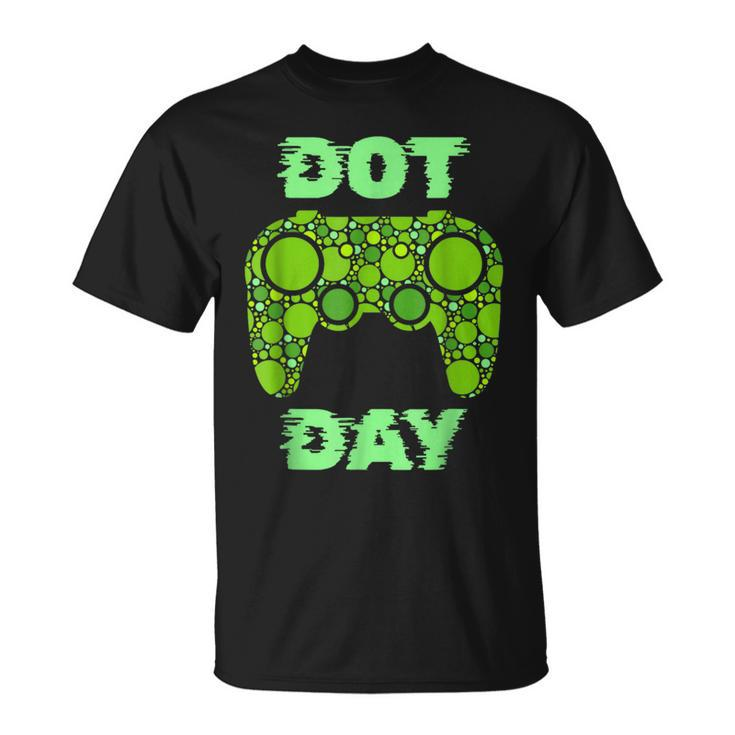 International Dot Day Video Game Lover Boys Polka Dot Gamer T-Shirt