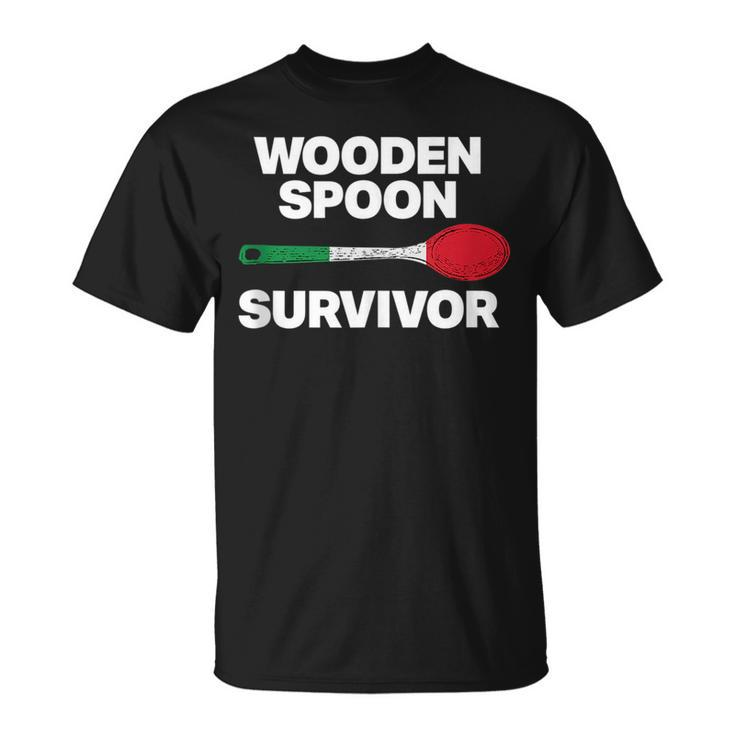 Italian Family - Funny Wooden Spoon Survivor  Unisex T-Shirt