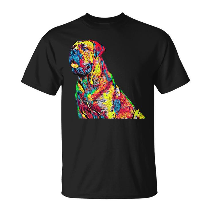 Italian Mastiff Head Cane Corso Dog   Unisex T-Shirt
