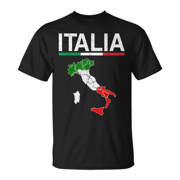 Italy Flag Vintage Italian Design Italia  Unisex T-Shirt