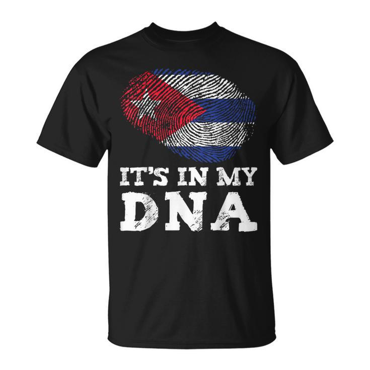 It's In My Dna Cuba Cuban Hispanic Heritage Month Proud T-Shirt