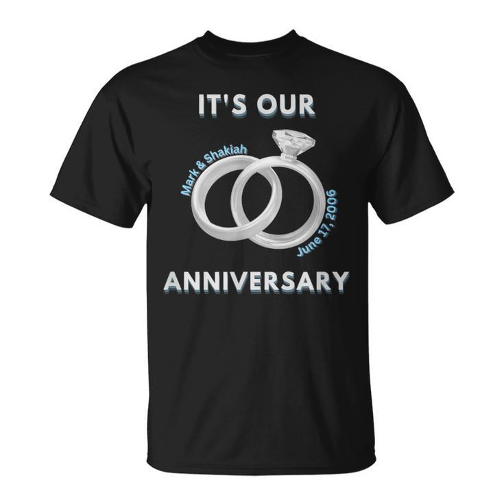 Its Our Anniversary Custom  Unisex T-Shirt