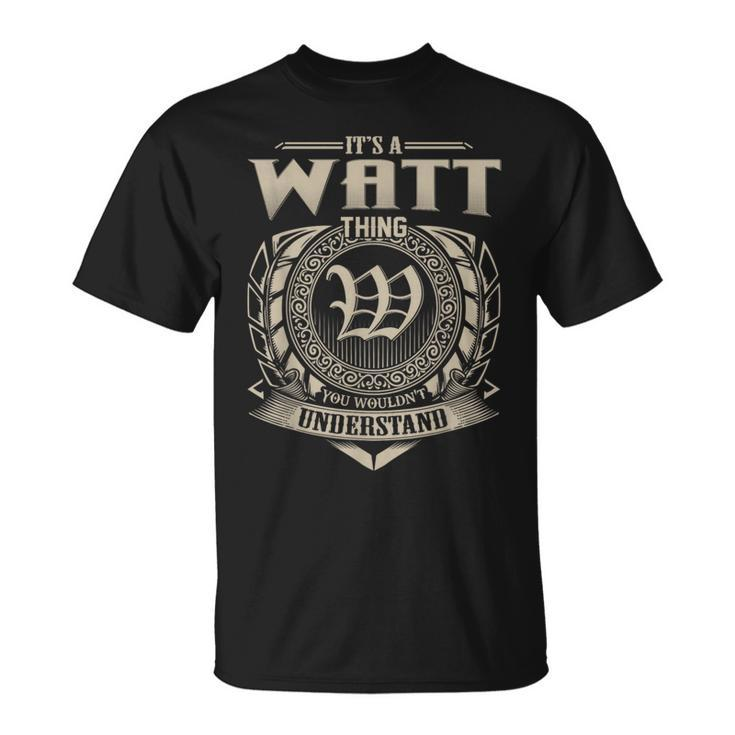 It's A Watt Thing You Wouldn't Understand Name Vintage T-Shirt