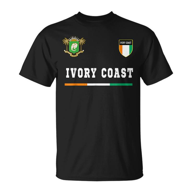 Ivory Coast SportSoccer Jersey  Flag Football  Unisex T-Shirt