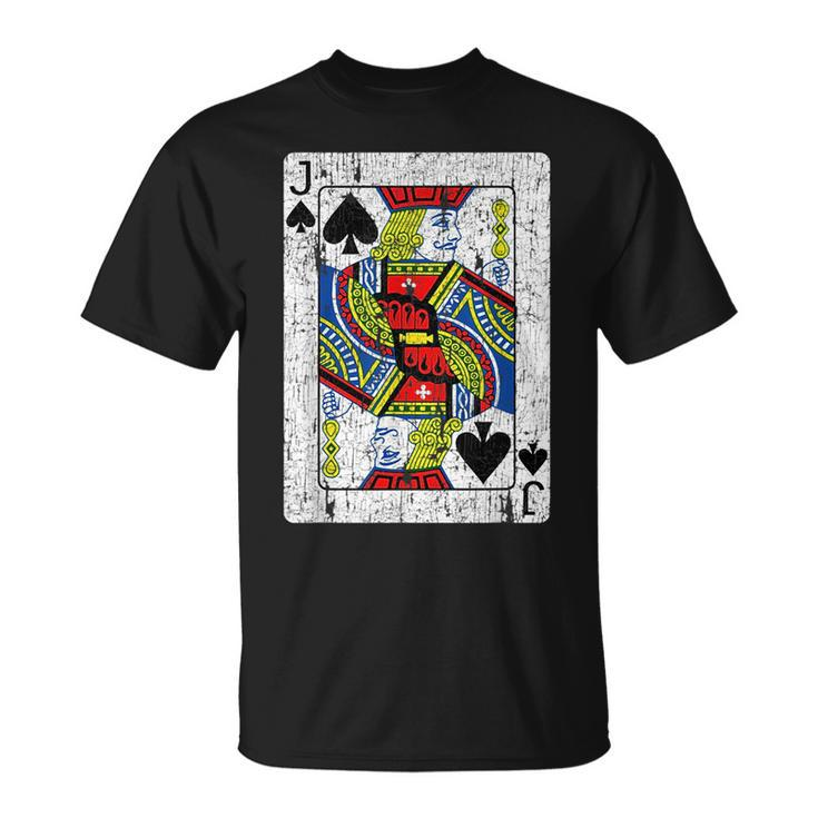 Jack Of Spades Playing Card  Halloween Costume Vintage Halloween Funny Gifts Unisex T-Shirt