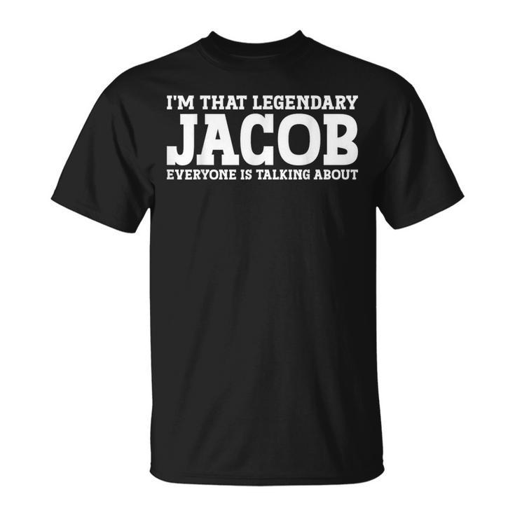 Jacob Surname Funny Team Family Last Name Jacob  Unisex T-Shirt